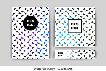 Dark Multicolor vector cover for Envelopes. Modern abstract design concept with colorful gradient. Pattern can be used as a template for calendars.