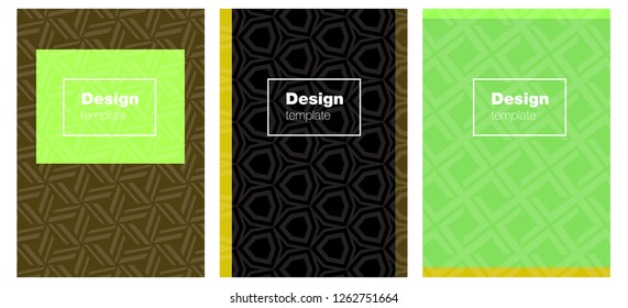 Dark Multicolor vector cover for notebooks. Glitter abstract design concept with text box. New design for cover of books.