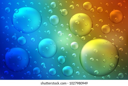 Dark Multicolor vector cover with spots. Modern abstract illustration with colorful water drops. Beautiful design for your business natural advert.
