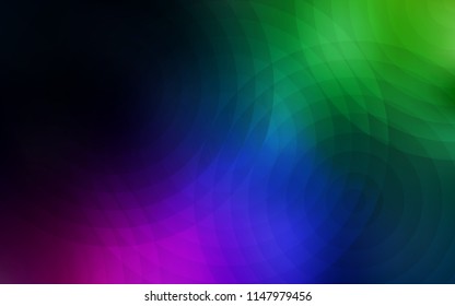 Dark Multicolor vector cover with spots. Glitter abstract illustration with blurred drops of rain. Completely new template for your brand book.