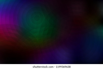 Dark Multicolor vector cover with spots. Abstract illustration with colored bubbles in nature style. Completely new template for your brand book.