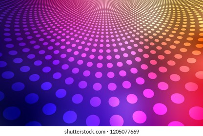 Dark Multicolor vector cover with spots. Modern abstract illustration with colorful water drops. Beautiful design for your business advert.