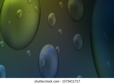 Dark Multicolor vector cover with spots. Abstract illustration with colored bubbles in nature style. Completely new template for your brand book.