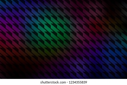 Dark Multicolor vector cover with stright stripes. Lines on blurred abstract background with gradient. Template for your beautiful backgrounds.