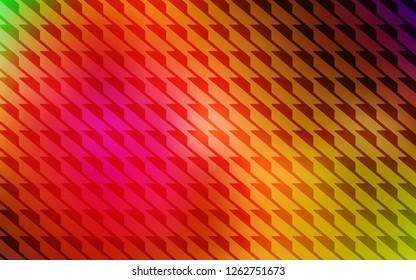 Dark Multicolor vector cover with stright stripes. Colorful shining illustration with lines on abstract template. Template for your beautiful backgrounds.