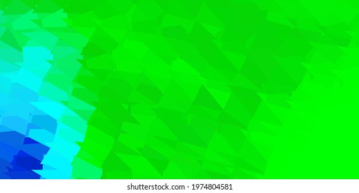 Dark multicolor vector geometric polygonal layout. Illustration in broken glass style with triangles. Your business gesign.