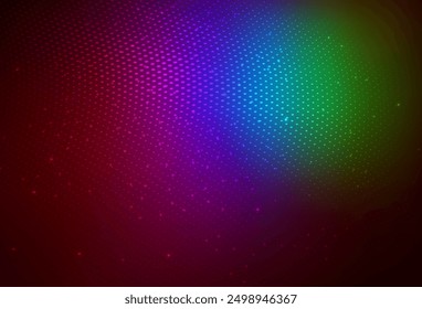 Dark Multicolor vector Glitter abstract illustration with blurred drops of rain. Blurred bubbles on abstract background with colorful gradient. Modern template for landing page.