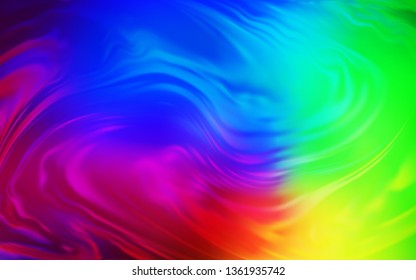 Dark Multicolor vector glossy abstract layout. Shining colored illustration in smart style. New style design for your brand book.