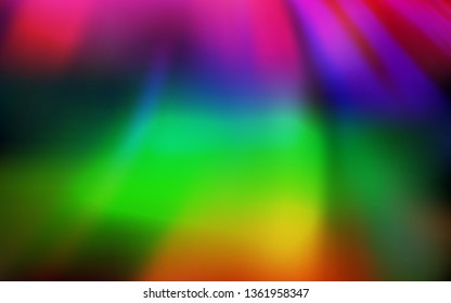 Dark Multicolor vector glossy abstract layout. Modern abstract illustration with gradient. New design for your business.
