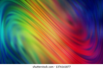 Dark Multicolor vector glossy abstract layout. Modern abstract illustration with gradient. Background for designs.