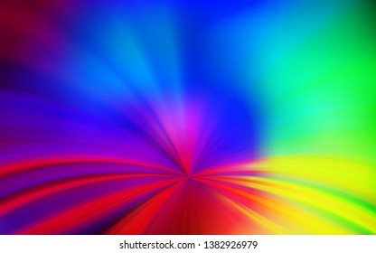 Dark Multicolor vector glossy abstract background. Glitter abstract illustration with gradient design. Completely new design for your business.