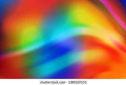 Dark Multicolor vector glossy abstract background. New colored illustration in blur style with gradient. Background for designs.