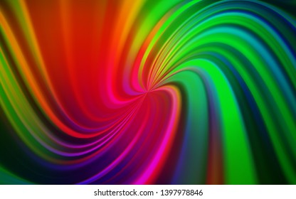 Dark Multicolor vector glossy abstract background. A completely new colored illustration in blur style. Blurred design for your web site.