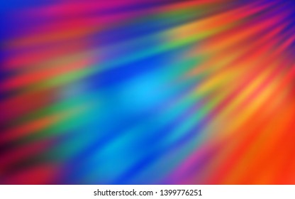Dark Multicolor vector glossy abstract background. An elegant bright illustration with gradient. The best blurred design for your business.