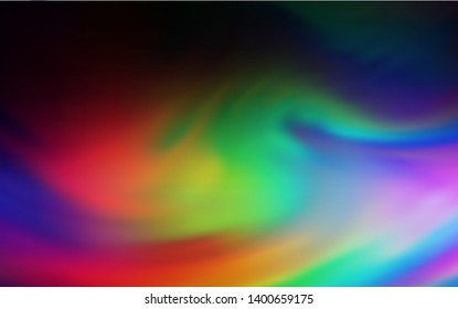 Dark Multicolor vector glossy abstract layout. Abstract colorful illustration with gradient. New way of your design.