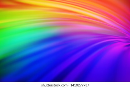 Dark Multicolor vector glossy abstract background. Modern abstract illustration with gradient. Elegant background for a brand book.