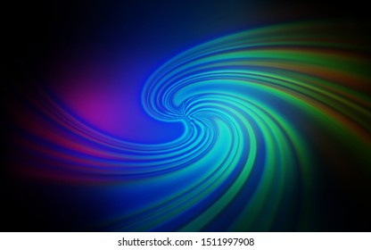 Dark Multicolor vector glossy abstract layout. Modern abstract illustration with gradient. New design for your business.