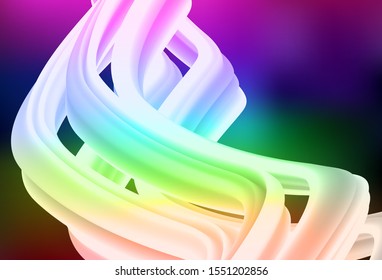 Dark Multicolor vector glossy abstract backdrop. A completely new colored illustration in blur style. Blurred design for your web site.