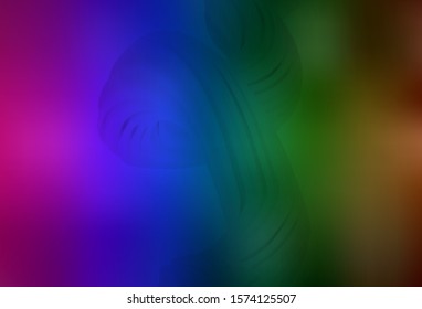 Dark Multicolor vector glossy abstract layout. Glitter abstract illustration with gradient design. The best blurred design for your business.
