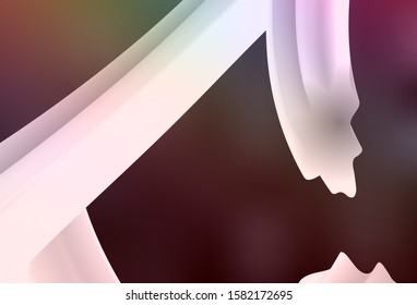 Dark Multicolor vector glossy abstract background. A completely new colored illustration in blur style. Elegant background for a brand book.