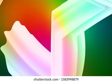 Dark Multicolor vector glossy abstract backdrop. Colorful abstract illustration with gradient. The best blurred design for your business.