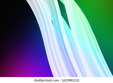 Dark Multicolor vector glossy abstract background. Colorful abstract illustration with gradient. New style for your business design.