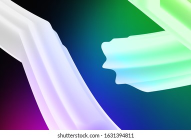 Dark Multicolor vector glossy abstract backdrop. Colorful illustration in abstract style with gradient. Background for designs.
