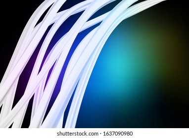 Dark Multicolor vector glossy abstract background. A completely new colored illustration in blur style. Completely new design for your business.