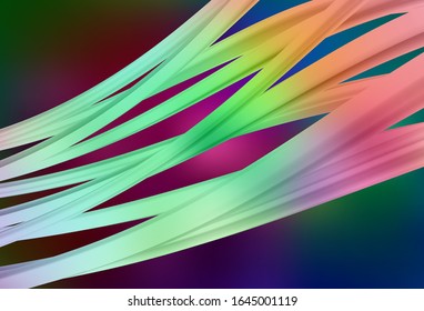 Dark Multicolor vector glossy abstract background. A completely new colored illustration in blur style. The best blurred design for your business.