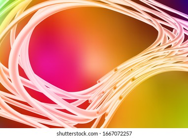 Dark Multicolor vector glossy abstract backdrop. Creative illustration in halftone style with gradient. Elegant background for a brand book.