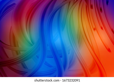 Dark Multicolor vector glossy abstract background. Colorful abstract illustration with gradient. New design for your business.