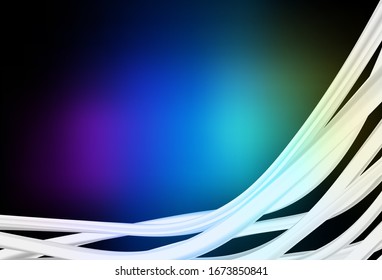 Dark Multicolor vector glossy abstract backdrop. Colorful abstract illustration with gradient. Elegant background for a brand book.
