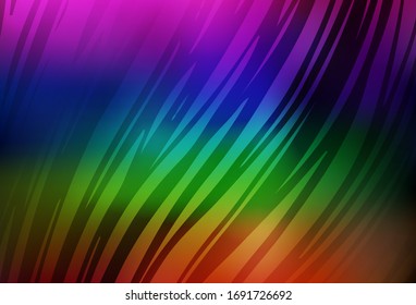 Diseño abstracto lúcido vectorial multicolor oscuro. Ilustración abstracta de color con degradado. Fondo para los diseños.