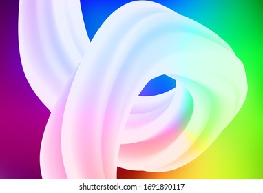 Dark Multicolor vector glossy abstract layout. An elegant bright illustration with gradient. New style design for your brand book.