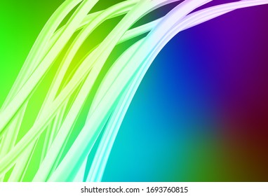 Dark Multicolor vector glossy abstract layout. Creative illustration in halftone style with gradient. Blurred design for your web site.