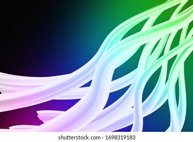Dark Multicolor vector glossy abstract background. Modern abstract illustration with gradient. Elegant background for a brand book.