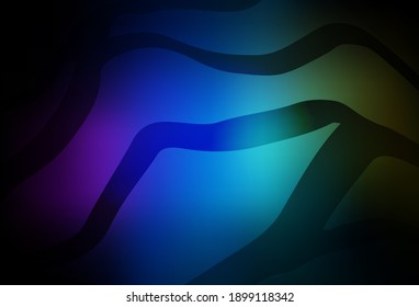 Dark Multicolor vector glossy abstract background. Colorful illustration in abstract style with gradient. Smart design for your work.