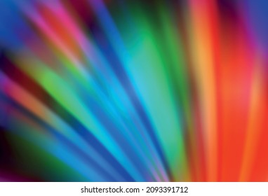 Dark Multicolor vector glossy abstract backdrop. Abstract colorful illustration with gradient. Completely new design for your business.