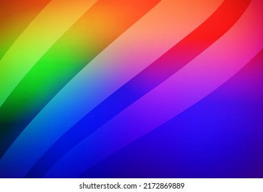 Dark Multicolor vector glossy abstract layout. An elegant bright illustration with gradient. New way of your design.