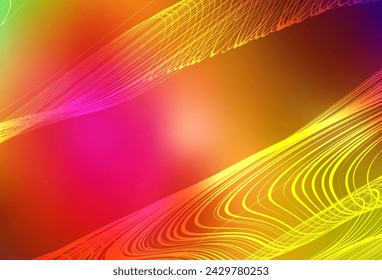 Dark Multicolor vector glossy abstract layout. Glitter abstract illustration with gradient design. Completely new design for your business.