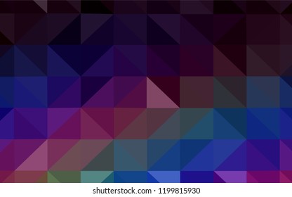 Dark Multicolor vector gradient triangles pattern. Creative geometric illustration in Origami style with gradient. Polygonal design for your web site.