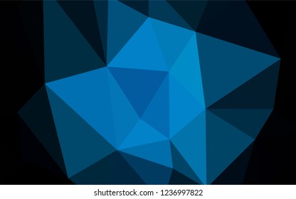 Dark Multicolor vector gradient triangles pattern. Shining colorful illustration with triangles. New template for your brand book.