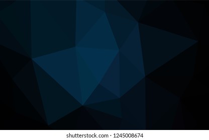 Dark Multicolor vector gradient triangles template. A completely new color illustration in a polygonal style. Triangular pattern for your design.