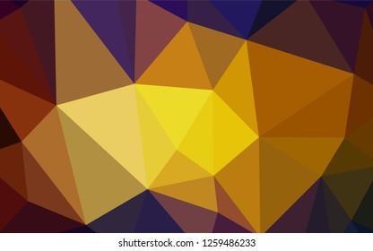 Dark Multicolor vector gradient triangles template. Creative geometric illustration in Origami style with gradient. New template for your brand book.