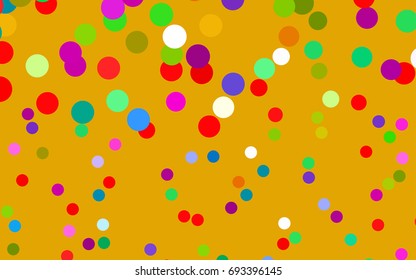 Dark Multicolor vector illustration which consist of circles. Dotted gradient design for your business. Creative geometric background in halftone style with colored spots.