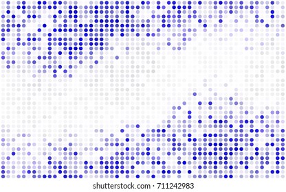 Dark Multicolor vector illustration which consist of circles. Dotted gradient design for your business. Creative geometric background in halftone style with colored spots.