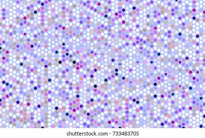 Dark Multicolor vector illustration which consist of circles. Dotted gradient design for your business. Creative geometric background in halftone style with colored spots.