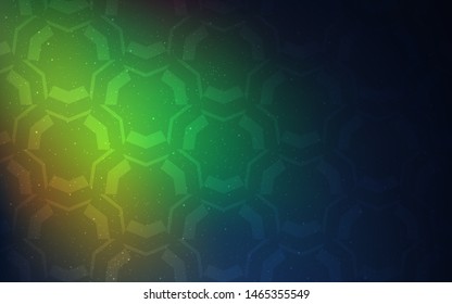 Dark Multicolor vector layout with bent lines. An elegant bright illustration with gradient. The best colorful design for your business.