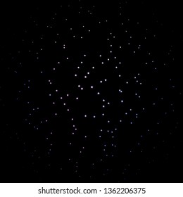 Dark Multicolor vector layout with bright stars. Modern geometric abstract illustration with stars. Design for your business promotion.