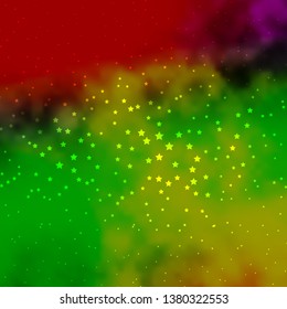 Dark Multicolor vector layout with bright stars. Blur decorative design in simple style with stars. Design for your business promotion.